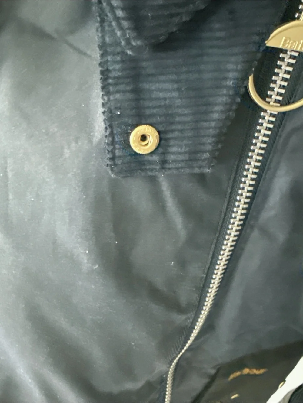 NWT Barbour Kearton Wax Cotton Jacket Navy
